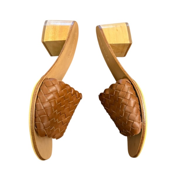 Liberté Santorini Woven Mule Sandal in Cognac Size 9 - Picture 3 of 9